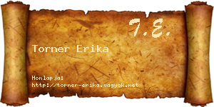 Torner Erika névjegykártya