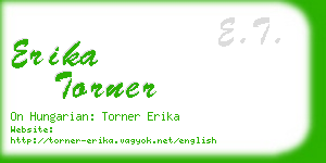 erika torner business card